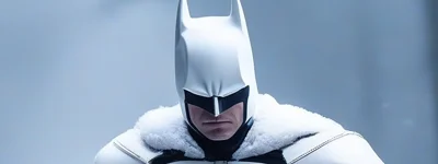 Batman con armadura blanca